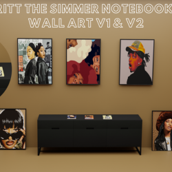 3 sims 4 wall art pieces