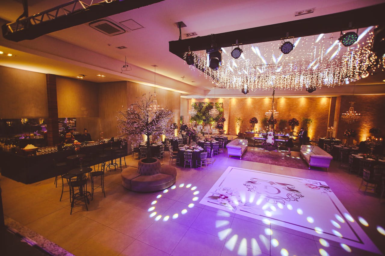 elegant wedding reception hall view 3